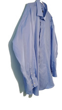 Pronto Uomo Classic Fit Shirt Men's size 18 1/2 34/35 Blue - pre-owned