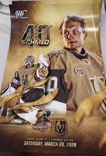 Vegas Golden Knights vs Washington Capitals 3/28/26 Game Poster - Akira Schmid