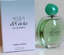 Acqua di Gioia by Giorgio Armani 3.4 oz./100 ml. EDP. Open box