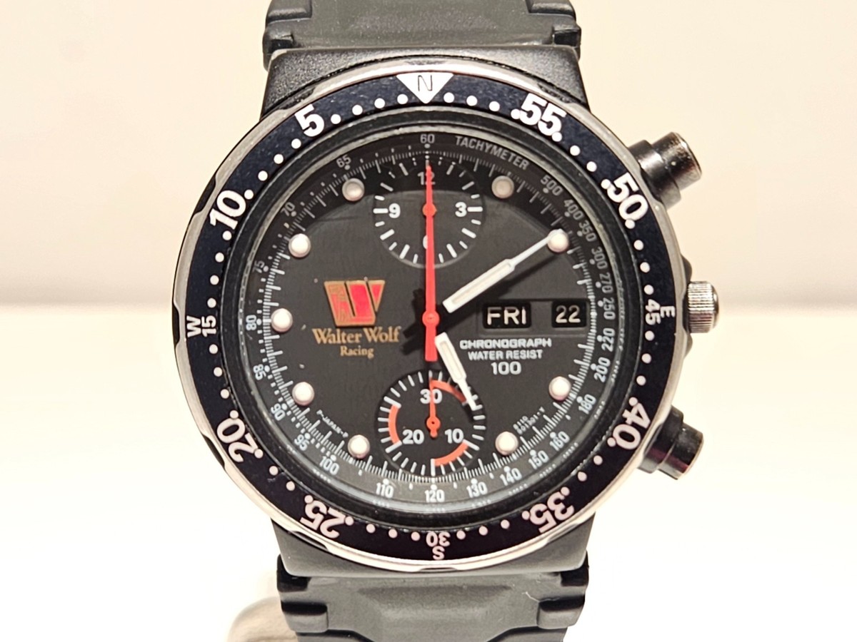 VINTAGE VERY RARE F1 TEAM WALTER WOLF RACING CHRONOGRAPH MEN'S