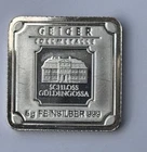 5 Gram Geiger Edelmetalle  .999 Fine Silver Bar – Security Line – Square