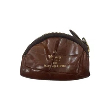 Mulberry Leather Coin Case Ladies Brown Card Holder