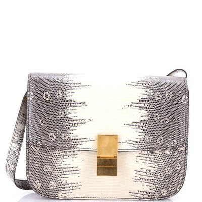 Celine Classic Box Bag Lizard Medium