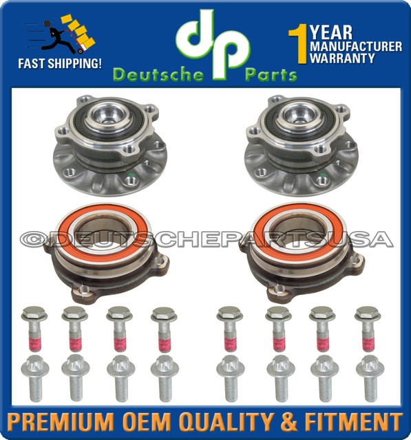 FRONT REAR Axle Wheel Bearing Bearings Hub Hubs w/Bolts 16 LEFT + RIGHT ...