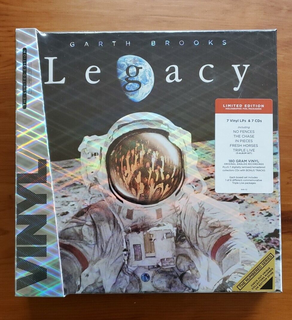 *NEW* Garth Brooks Legacy Limited Edition Numbered Boxset of 7 Vinyl Records CDs