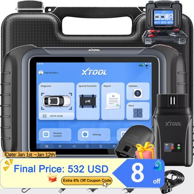 XTOOL D8W WIFI Auto Full Diagnostic Topology Scanner Bi-Directional CANFD/DOIP