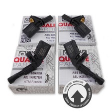 4x OEM DREHZAHLFÜHLER ABS SENSOR FÜR VW GOL...