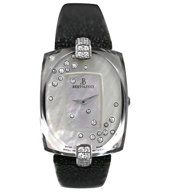 Bertolucci Doppia 413.03027 Diamonds MOP Dial Steel 28MM  display picture 1