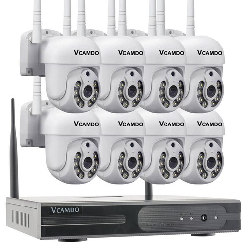 Sistema de cámara de seguridad inalámbrica de 10ch 3MP PT CCTV Vigilancia blanca - Picture 12 of 14