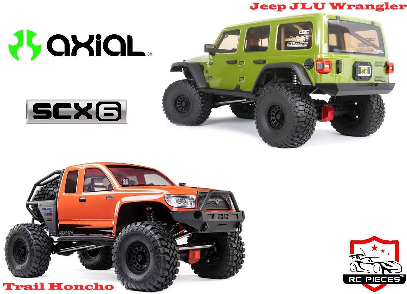 Axial AXI251003 SCX6 Chassis Seitenteile – Linke & Rechte Seitenbleche