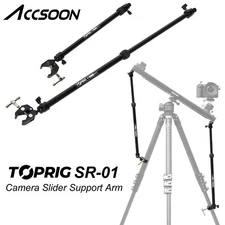 US Accsoon Camera Slider Support Arm Adjustable Tripod Stability Arm Extendable