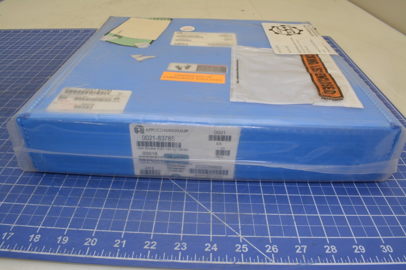 0021-83785 NEW / AMAT DISK SHUTTER ESC HOT AL CENTER / APPLIED ...