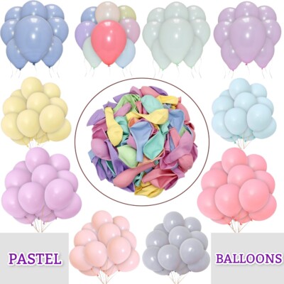 100 Quality Pastel Finish 10'' INCH Small Round Latex Balloons Choose Colour UK 