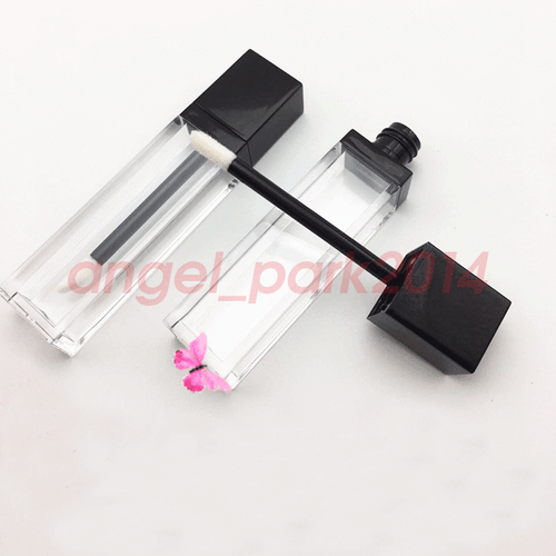 Lots 1-200 sets 7ML Empty Square lip gloss tube Lip gloss container with brush