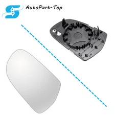 Mirror Glass For 2010-2016 Audi A4  2010-2017 Audi A5  Passenger Right Side USA