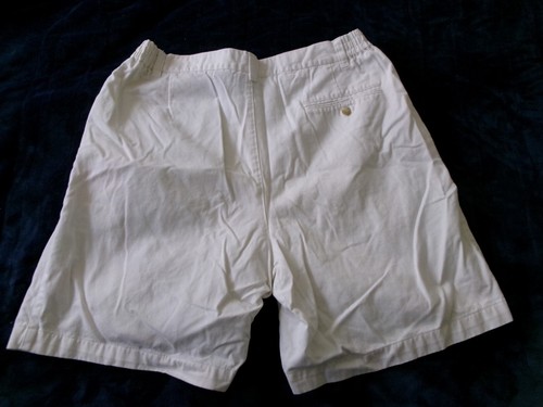 Croft & Barrow 100% Cotton 3 pocket White Shorts Men Size 34 - Picture 4 of 4