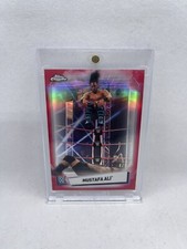 Mustafa Ali 2021 Topps WWE Chrome 32 Red Refractor #/5 W/ Mag RARE