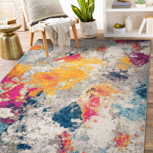 Rugshop Area Rugs for Living Room Abstract Contemporary Carpet Turkish Rugs Sale - Afbeelding 1 van 19