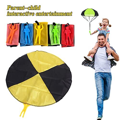 10er Pack Fallschirm Spielzeug Verwicklungsfrei Wurf Hand Fliegen Spielzeug für Kinder Kids - Bild 2 von 7