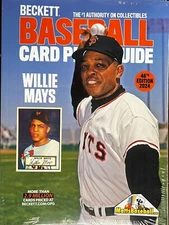 New 2024 Beckett BASEBALL CARD ANNUAL Price Guide 46th Edition WILLIE MAYS cover