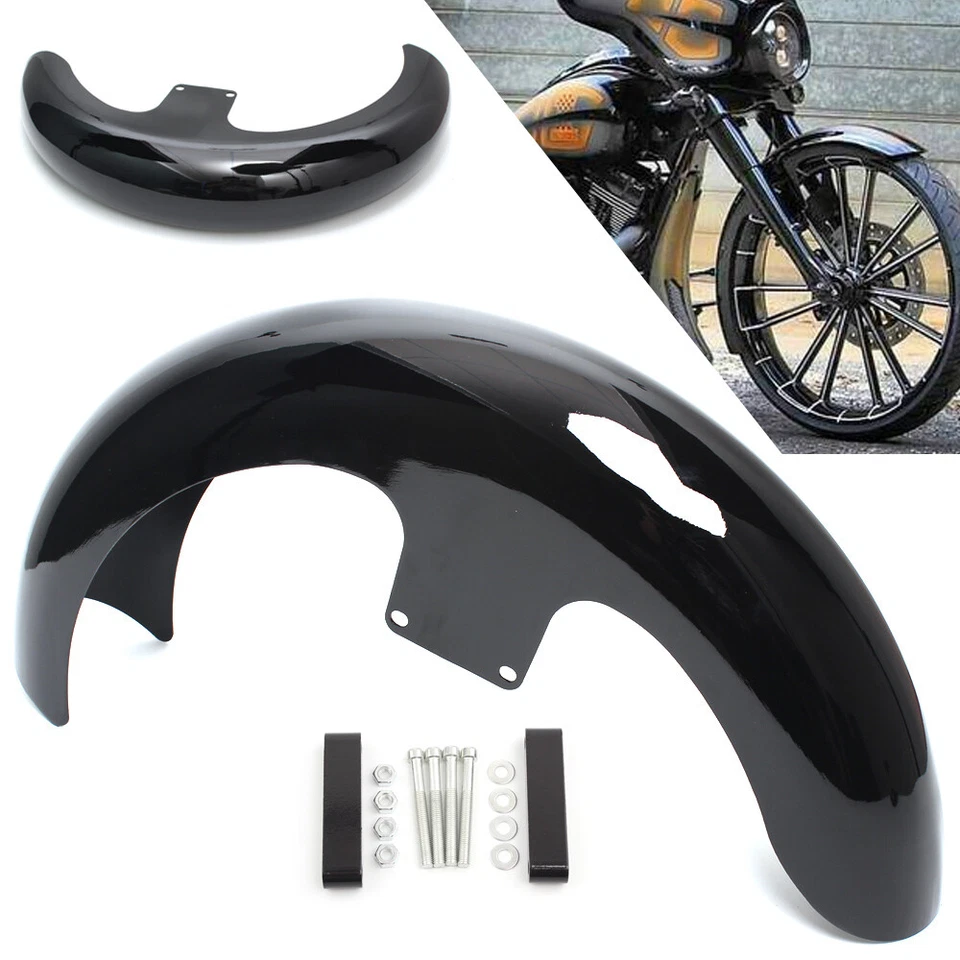 21" Wrap Front Fender For Harley Touring Electra Street Road Glide King Baggers - Image 2 of 4