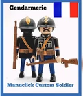 PLAYMOBIL custom WW2 FRENCH GENDARME SECOND WAR WORLD POLICE M...