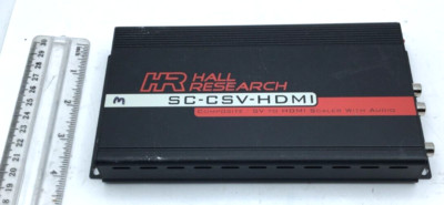 HR Hall Research Composite SV TO HDMI Scaler With Audio SC-CSV-HDMI Working