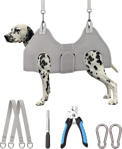 Dog Grooming Hammock,XX-Large Dog Sling for Nail Trimming, Dog Nail Clipper H... - 第 1/2 張圖片