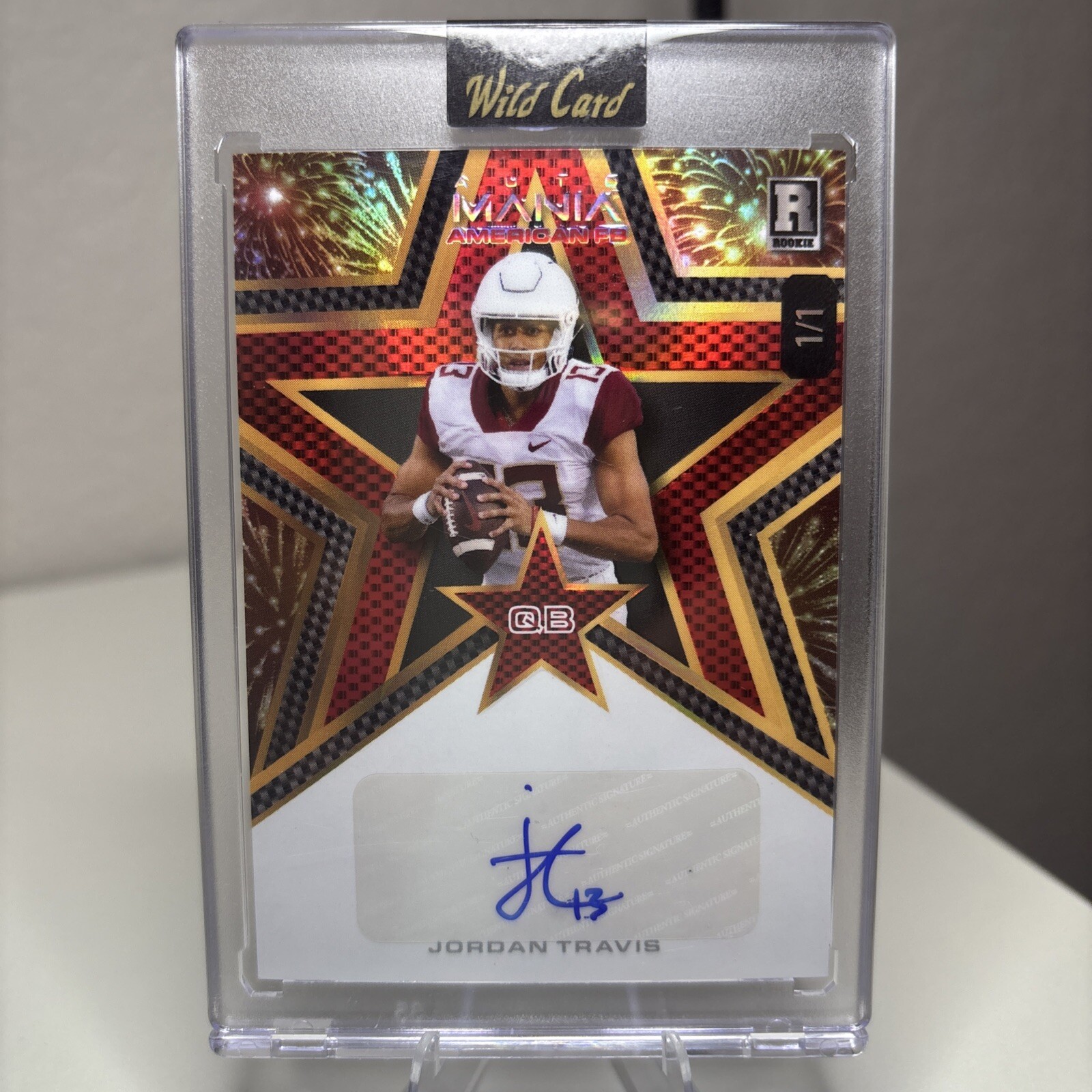 2024 Wild Card Auto Mania Jordan Travis 1/1 Autograph Rookie Card
