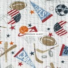 SPORTS 6PC Twin QUILT SHAM SHEETS ~ BASEBALL BASKETBALL SOCCER FOOTBALL HOCKEY 