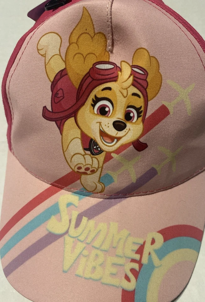 NUEVO Lindo sombrero de béisbol Nickelodeon PAW PATROL SKYE para niñas pequeñas talla 2T-5T Foto 2 de 4