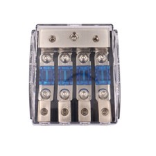 Car Mini ANL Blade Fuse Holder Stereo Audio Power Distribution Block 60 Amp 4Way
