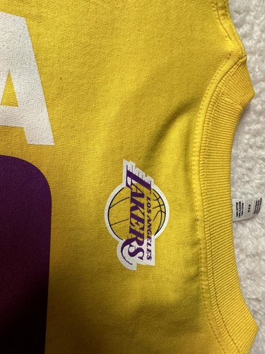 Los Angeles Lakers NBA Kuzma #0 Men's Yellow Short Sleeve T-Shirt Size M - Picture 12 of 12