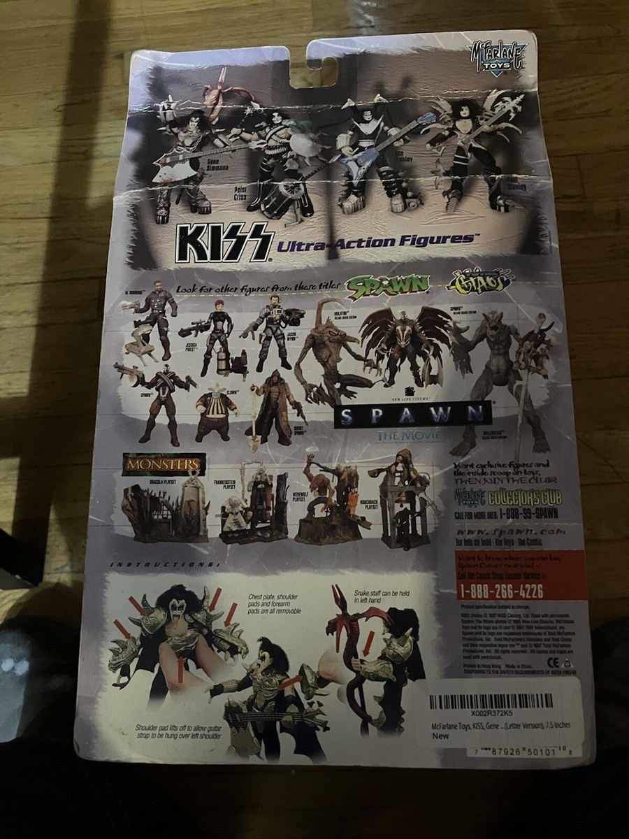 ポップ Vintage Kiss Gene Simmons Action Figure McFarlane 1997 Sealed