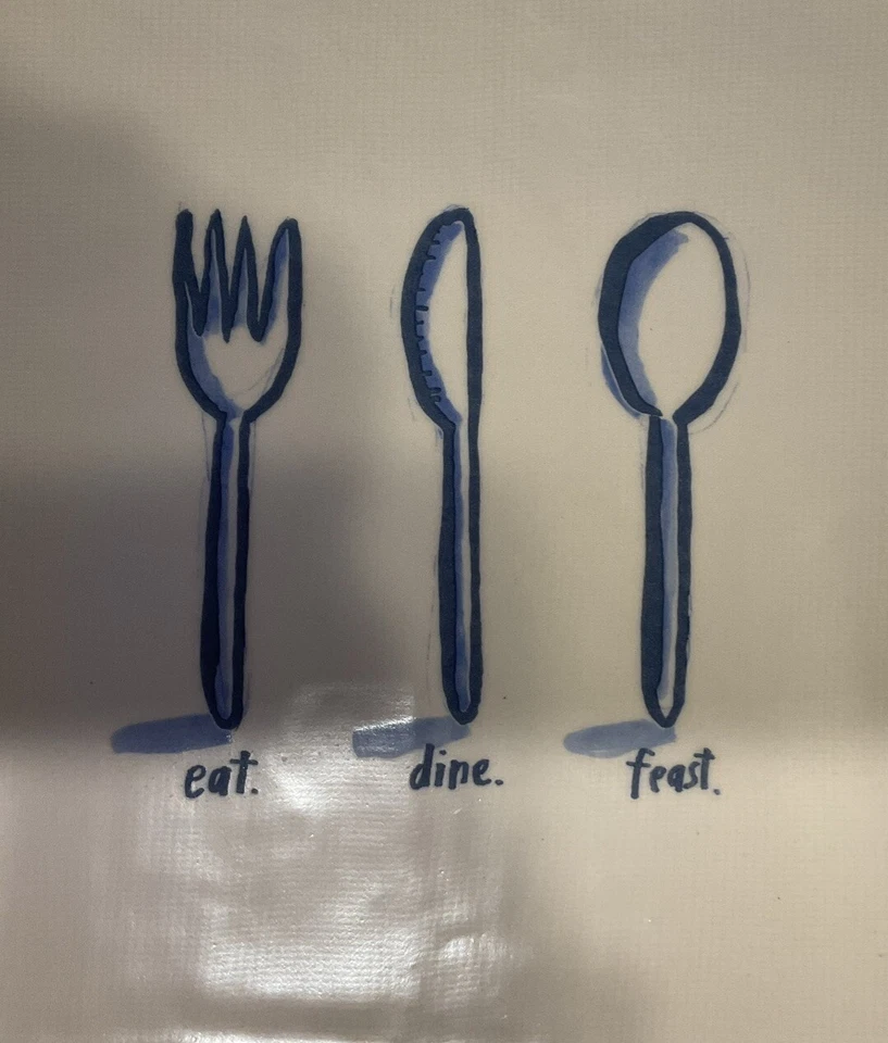 VTG RAE DUNN DISH BY MAGENTA 15 INCH RECTANGULAR  PLATTER EAT DINE FEAST Foto 4 de 4