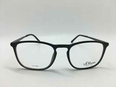 s.Oliver Mod:94707 Col:600 Matt Black Herren Brille  54-19-145 (UR)
