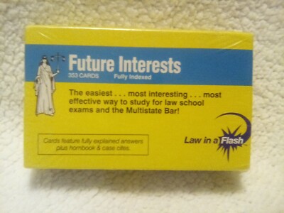 Emanuel Law in a Flash: Future Interests 1994 353 Pages, New Sealed
