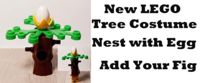 New LEGO Tree Costume Plant Bird Nest Vegan Friendly Climate Love Add Your Fig