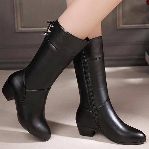 Zapatos Botas De Piel Para Mujer, Cuero Invierno | eBay