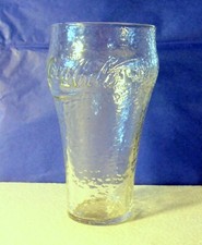 Vintage Coca Cola Clear Pebble Glass with Enjoy Coke and Enjoy Coca Cola on side