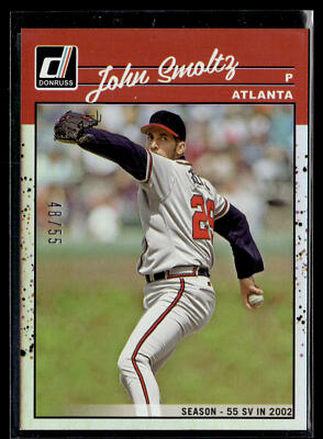 2023 Donruss John Smoltz #265  SN #/55 Atlanta Braves