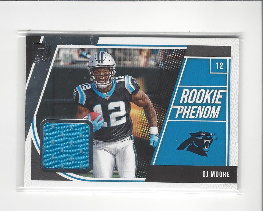 2018 Donruss Rookie Phenom #16 D.J. Moore JERSEY Panthers