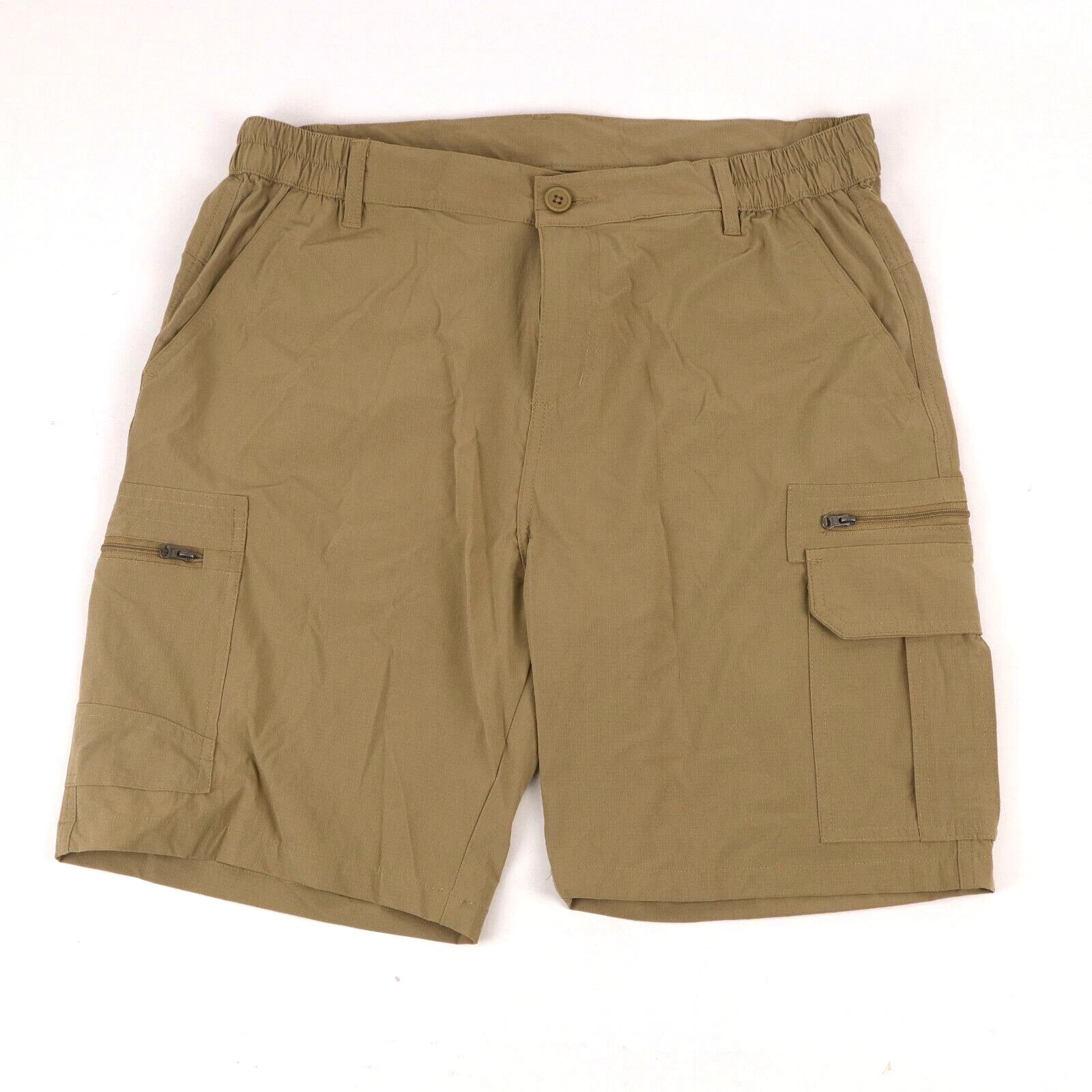 Men's Shorts Lightweight Water Resistant Quick Dry Khaki 34
