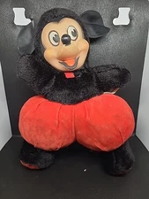 Mickey Mouse Rare 1950's Vintage Plush Doll by Gund MFG J. Swedlin Inc Disney 