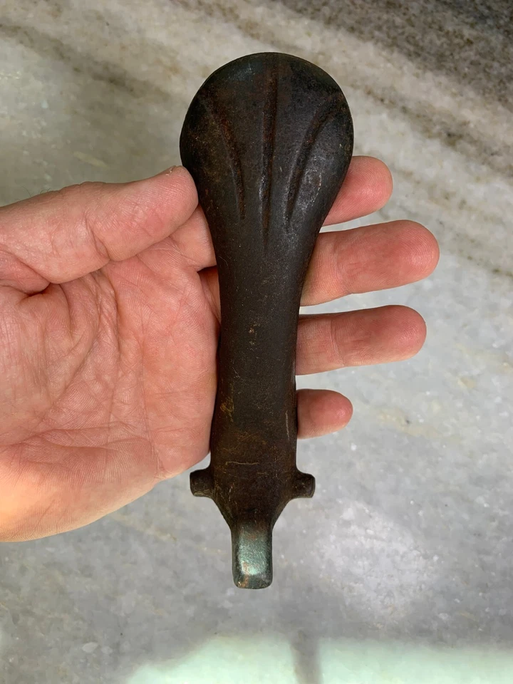 Antique Victorian Woodstove Wood Stove Cooktop Cook Lid Port Handle FA # No 6 - Image 4 of 4