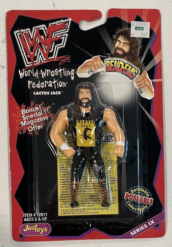 JusToys - WWF Cactus Jack Action Figure MOC, Posea...