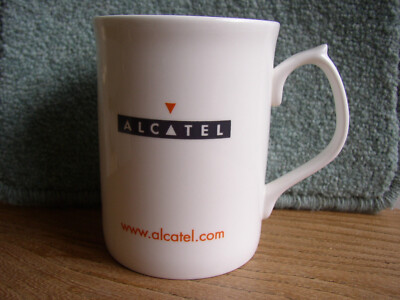 Vintage unbenutzter Bone China Becher Alcatel (-luzent Mobiltelefone Telekommunikation Computer Tee