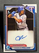 2024 Bowman Chrome 1st PROSPECT ROOKIE AUTO Chandler Pollard, item 3