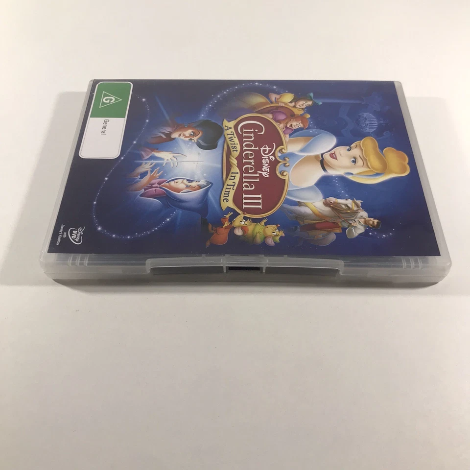 Cenicienta III A Twist In Time DVD Película Animada Disney Región 4 PAL Foto 4 de 4