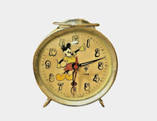 Vintage Disney Mickey Mouse Mechanical Wind-Up Alarm Clock, China
